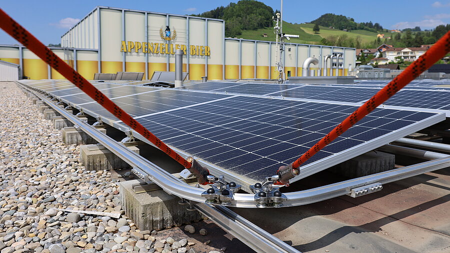 Appenzell Brewery - safe PV systems on the roof thanks to TAURUS and AIO