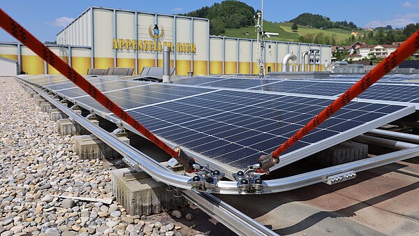 Appenzell Brewery - safe PV systems on the roof thanks to TAURUS and AIO