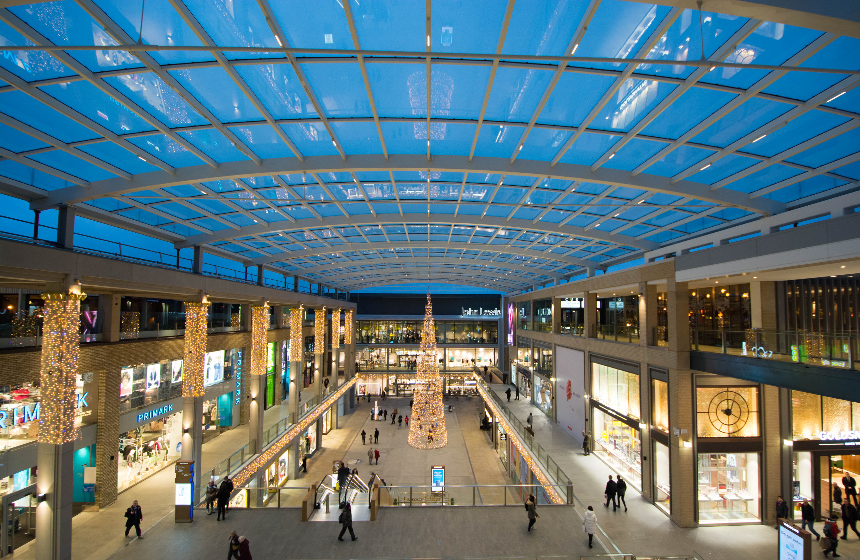 Westgate Shopping Centre - vier Dächer, eine Sicherungslösung